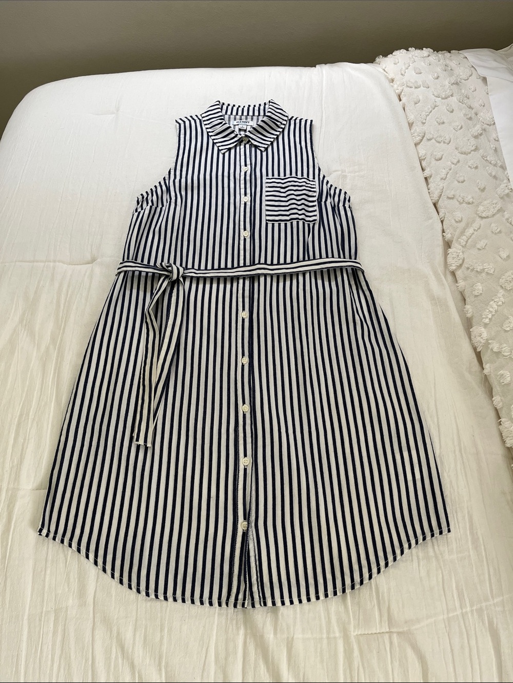 Old Navy Blue & White Shirt Dress